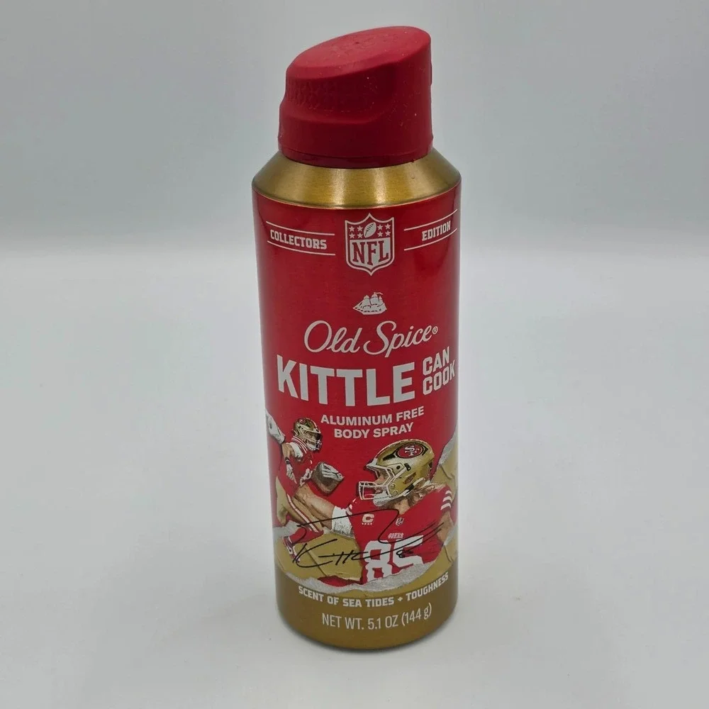 Old Spice NFL George Kittle Collectors Ed Aluminum Free Body Spray 5.1 oz (2 Pk)
